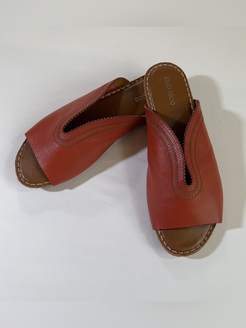 Klub Nico Women's Terracotta Slip-On Open-Toe Sandals